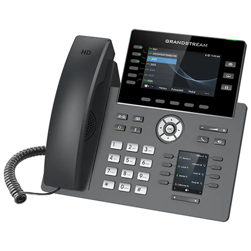 Grandstream GRP2616 executive VoIP desk phone ready for plug-and-play home setup